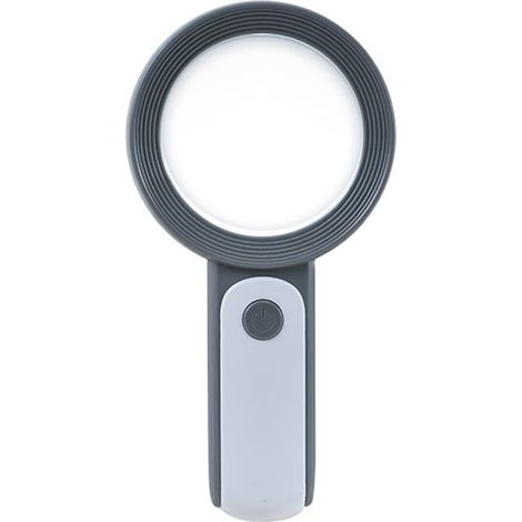 Lente d'ingrandimento tascabile con luce integrata, lente d'ingrandimento ad alta illuminazione dotata di luce LED calda e fredda (3 modalità di illuminazione), ideale per anziani che desiderano legge (1/4)