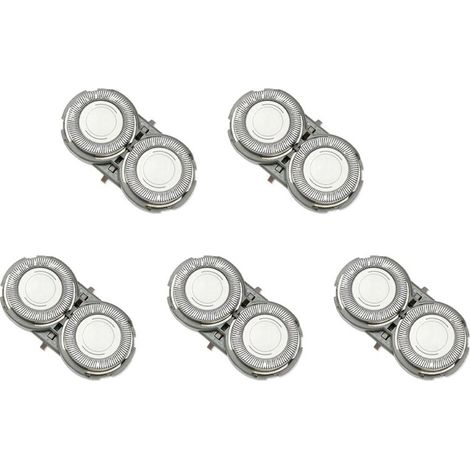 5 testine di rasatura universali in acciaio inossidabile con supporto in ABS compatibili con PQ182 PQ183 PQ206 (1/4)