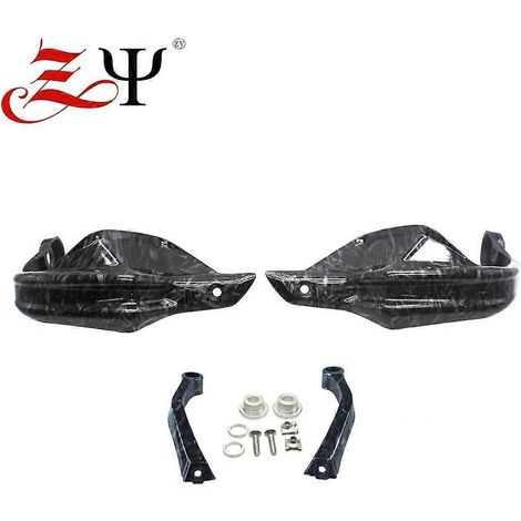 Protège-mains HandGuard Shield avec pare-brise pour BMW R 1200GS ADV, R1200GS LC, F800GS Adventure, S1000XR, R1250GS, R1250GSA, F750GS, F850GS - 2 protège-mains noirs