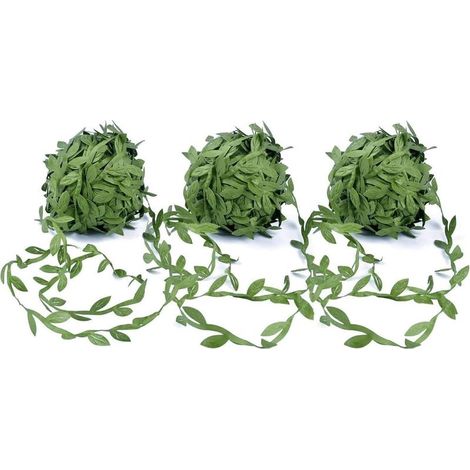 Vignes Artificielles 60M Vignes Artificielles Ruban Feuille,Ruban De Verte Guirlande De Feuilles De Vigne pour DIY Décorer Le Jardin de Mariage,Fête de Mariage (1/5)