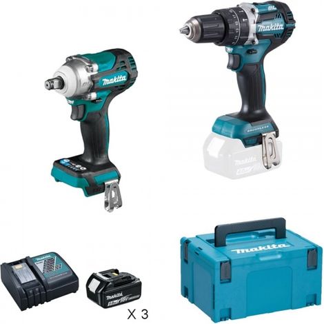 Makita DLX2359TJ1 Set elettroutensili Brushless 18v (1/9)