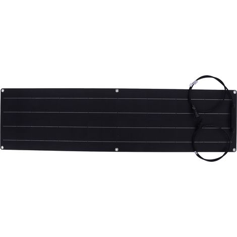 Panneau solaire flexible 50W haute efficacité, fin et léger, chargeur portable pour camping, camping-car et lampadaire (1/5)