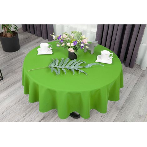 Nappe de table - Nappe de décoration de table - Nappe ovale (Vert séladon - 120 x 220 cm) (1/5)