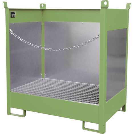 Bauer Fass-Stapelpalette FSP-2 G, lackiert, Resedagrün
