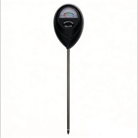Detector de humedad del suelo: instrumento preciso para el monitoreo y análisis en tiempo real (juego de dos unidades, color negro). (1/5)