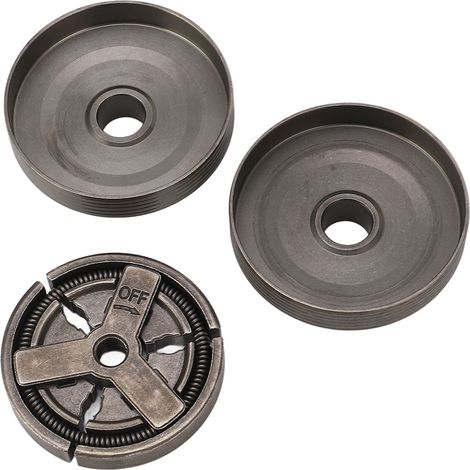Ensemble d'embrayage de tronçonneuse en alliage d'aluminium avec pignon et roulement, compatible 4500 5200 5800 45cc 52cc 58cc tronçonneuses chinoises (1/5)