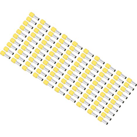 100 connecteurs à sertir ronds pour tubes en cuivre isolés PVC, pour fil 8AWG E10-18 (1/5)