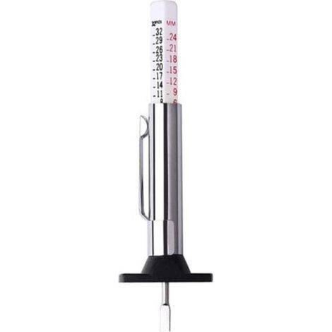 Jauge de Profondeur de Bande de roulement de Pneu,jauge profondeur pneu,Longuer 90mm,pour Voiture Vélo Van Camion Moto,appareil de contrôle métrique Digital de mesure standard en acier inoxydable, (1/5)