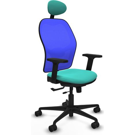 Sedia da ufficio piqueras y crespo Jorquera turchese similpelle (1/2)