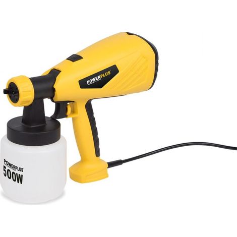 Powerplus Pistolet à Peinture Électrique POWX354 - Pulvérisateur de Peinture de 500 W avec Réservoir de 800 ml (1/4)
