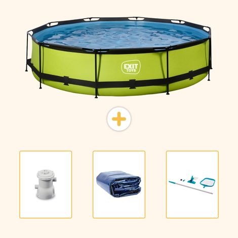 Exit-toys Piscine Exit Ronde - 360x76 cm - 4-pièces SCB90 (1/5)