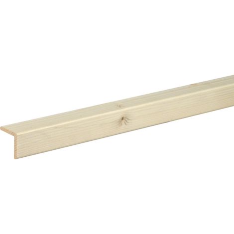 Neuhofer Winkelleiste 240 cm 28 x 28 mm Fichte Kiefer Sockelleiste