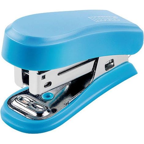 Novus mini cucitrice compatta - fino a 12 fogli - pinzatura chiusa e aperta - include 320 punti metallici - colore blu