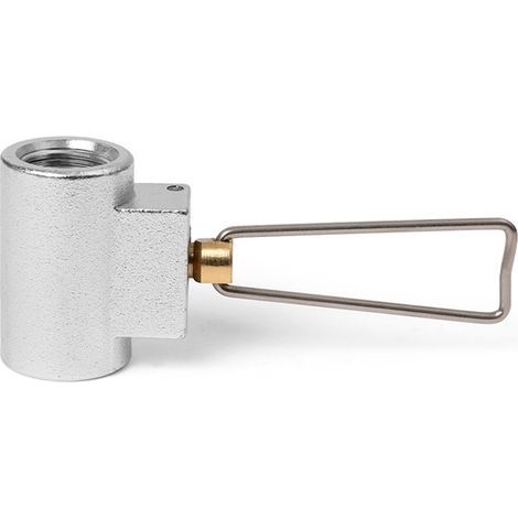 Convertisseur de gaz, valve de remplissage de réservoir de gaz extérieur en alliage d'aluminium, joint de remplissage mutuel de réservoir de gaz givré pour le camping et la randonnée, valve de g (1/5)