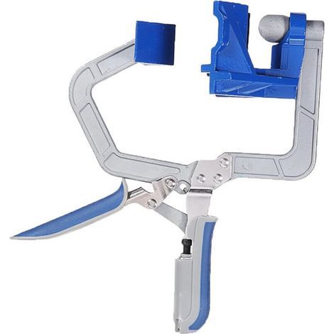 1 pcs Pince à Angle Droit 90 Degrés Étau de Serrage en Alliage d'Aluminium Outil de Mesure, pour Menuiserie Charpentier 1021cm (1/4)