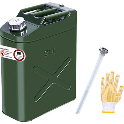 20L Metal Jerry Can with Flexible Spout for Diesel Petrol (1/5)