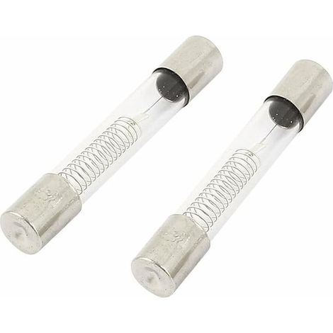 Fusible - Four a Micro-Ondes 5KV - Verre fusible de Tubes de 6mm x 40mm (Lot de 5 Pièces, 0,8A) (1/4)