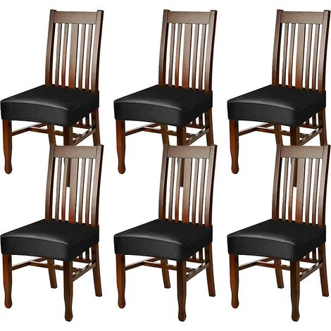 housse de chaise en cuir PU solide imperméable et résistante à l'huile (1/5)