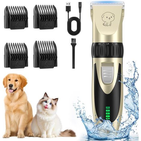 Ecleanfy - Tondeuse Chien Sans Fil AIMOONSA — Professionnelle, Silencieuse, Écran LCD, 3/6/9/12 mm (1/5)