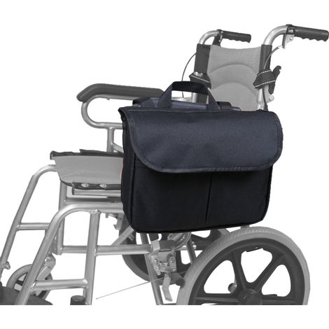 Bolsa de almacenamiento para silla de ruedas, fácil de transportar, gran capacidad, asa, cubierta impermeable.