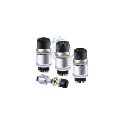 Bouton de démarrage étanche 3 pièces, interrupteur de démarrage 12V 20A, interrupteur à bouton-poussoir momentané pour voiture et bateau