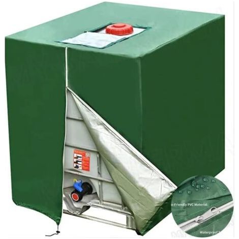 Plane für 1000-Liter-Tank, Sonnenschutzplane für IBC-Regenwassertank, staubdicht, UV-beständig, Schutzabdeckung, Schutzplane (116 x 100 x 120 cm) (1/5)