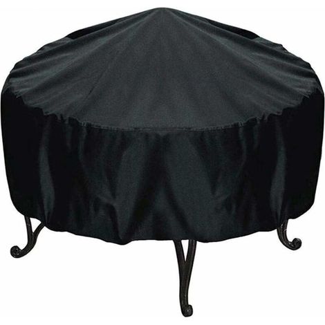 Housse De Protection pour Braséro Ronde, 84x50cm Fontainebleau （Noir）