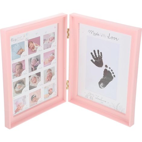 Cadre photo ORFOFE rose en PVC et plastique pour empreintes (1/5)