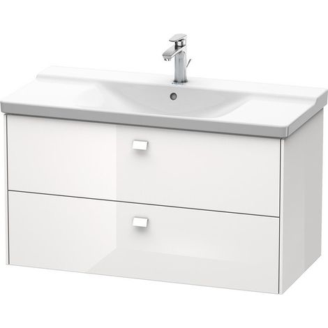 BRIOSO Mobile lavabo Griffe cromato 561x1020x479mm bianco lucido
