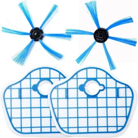 Side brush and HEPA filter for Philips Robot FC8013 FC8774 FC8772 FC8776 Vacuum cleaner replacement parts (1/4)