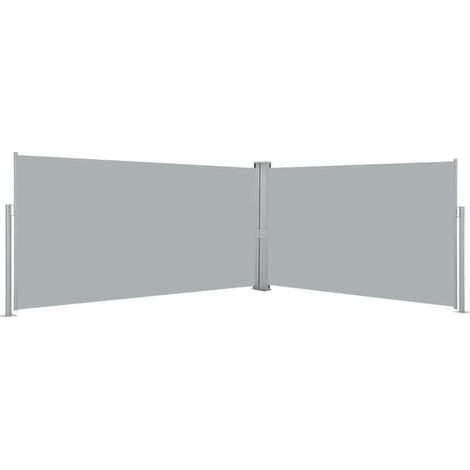 Store latéral rétractable 160 x 600 cm Gris (1/5)
