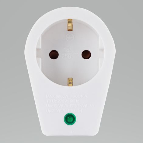 REV Steckdosenadapter 1-fach weiß Überspannschutz & Mehrfachstecker (1/3)