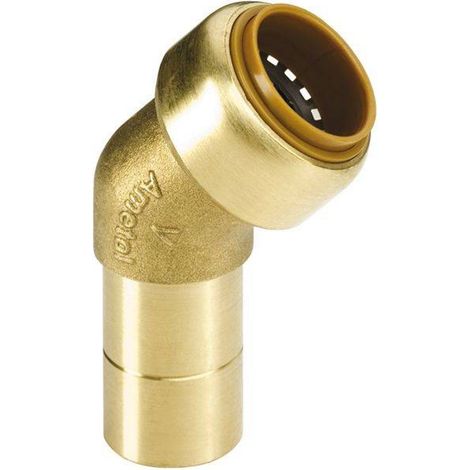 Kupfer Steckfitting Tectite Winkel 45° 15 mm innen/außen lösbar DVGW