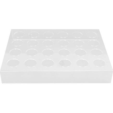 Rangement capsules café Acrylique transparent Organisateur tiroir comptoir 24 dosettes U forme robuste facile à nettoyer (1/5)