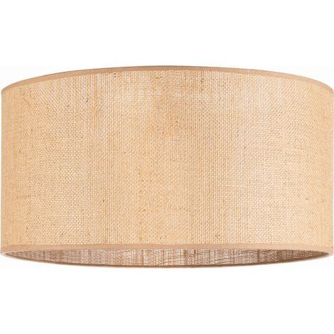 Pantalla de lámpara Tornado redonda de yute de 40 cm (1/5)