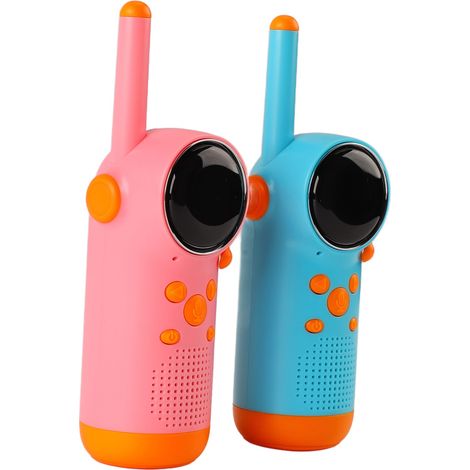 Talkie-walkie pour enfants avec lampe torche, idéal pour toute la famille, parfait pour le camping, la randonnée, le jardin ou le parc. (1/5)