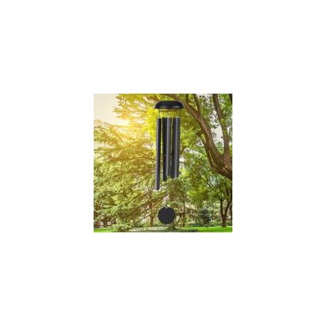 Carillons a Vent Exterieur, 80cm Memorial Carillon a Vent Grand Ton Profond, 6 Tubes en Aluminium Creux Pleasant Melody Retro Decor pour Jardin, intérieur, Cour, décoration de la Maison (1/5)