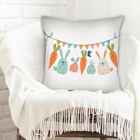 Housse de coussin sans coussin doux et respirant pour couple mère père famille amis amoureux animaux de compagnie (1/5)