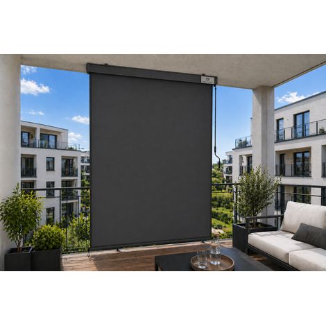 Strattore Ausziehbare Senkrechtmarkise / Vertikalmarkise 140 x 250 cm - Anthrazit