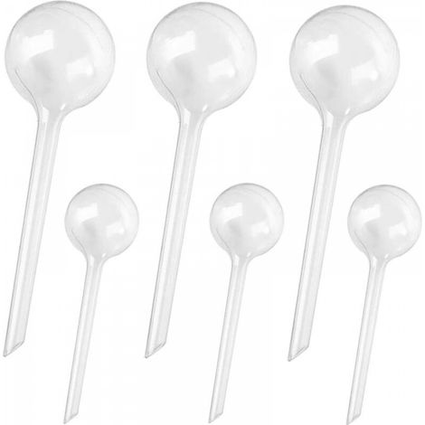 Lot de 6 boules d'irrigation des plantes-En plastique - Système d'irrigation automatique pour plantes - Pour le jardin de la maison, les plantes - Arrosage intérieur (1/5)