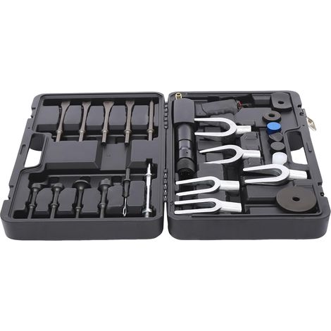Kit de marteau perforateur pneumatique, kit de burineur pneumatique, kit de burineur pneumatique, poignée ergonomique, marteau et embouts de burinage pneumatiques, kit d'outils, outil de marteau avec (1/5)