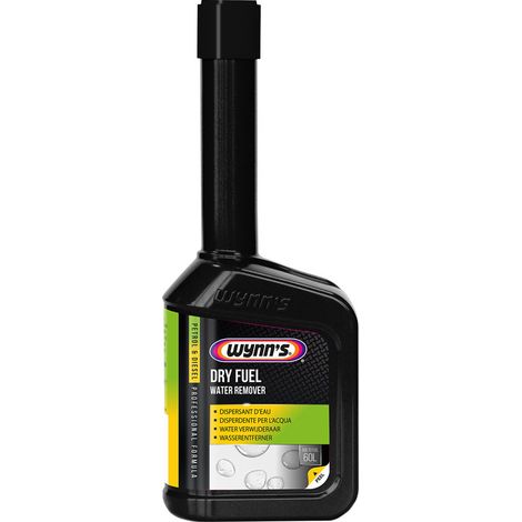 Dispersant d'eau Dry fuel 325ml – Absorbe l'eau et protège contre la corrosion – Pour moteurs essence et diesel – Démarrage à froid facilité – Wynns