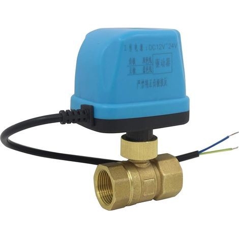 DC12v 24v - vanne 2 voies motorisée normalement ouverte electrovanne normalement ouverte 1 pièce - 1/2 3/4 1 1-1/4 1-1/2 2 pouce (DN40-1-1/2 pouce) (1/4)