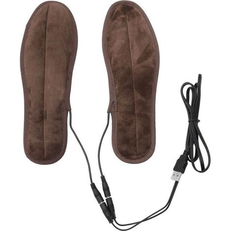 Semelles chauffantes rechargeables, semelles chauffantes électriques, semelles chauffantes USB, 37-38 (1/4)