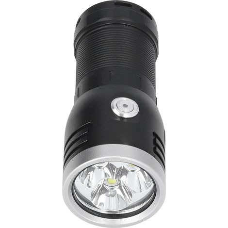 Lampe torche P50 à 3 LED, longue portée (10 000 lm), intensité variable, étanche, alimentation USB, idéale pour les aventures en plein air, les voyages, la randonnée, le camping et les situations d'ur (1/5)