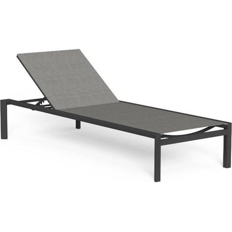 Talenti Nunù Lettino Alluminio Charcoal Nero
