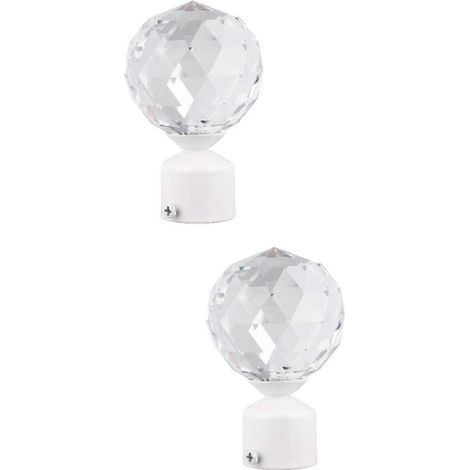Lot de 2 accessoires pour rideaux Perspective Cheveux courts Blancs (1/5)