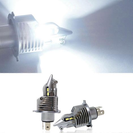 Phares LED H4 pour voiture et moto, 9-36 V, blanc, 5000 lm, feux de brouillard (1/4)
