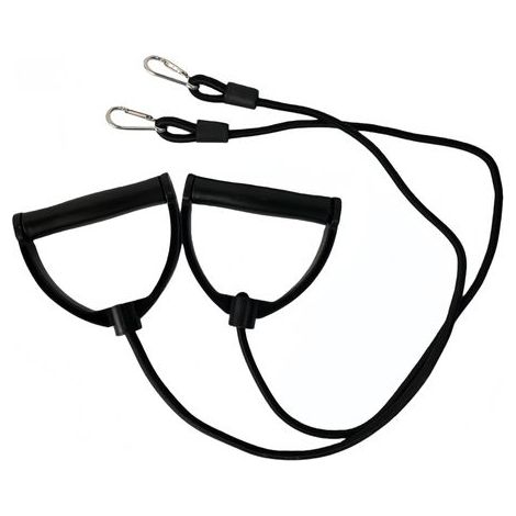 1 Paar Widerstandsbänder mit Griffen und Clips – Fitnessbänder für den Pedaltyp, geeignet für die Stärkung der Muskulatur, den Aufenthalt zu Hause, Yoga und Pilates. (1/5)