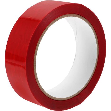 rouleau de ruban adhésif de sécurité inviolable, ruban d'emballage de sécurité, ruban de sécurité anti-effraction-10.00X10.00X3.00CM-Red